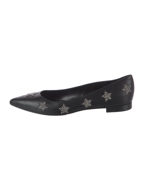 Saint Laurent Leather Printed Flats