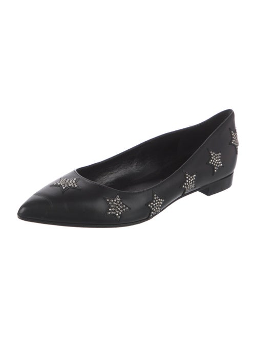 Saint Laurent Leather Printed Flats