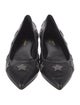 Saint Laurent Leather Printed Flats