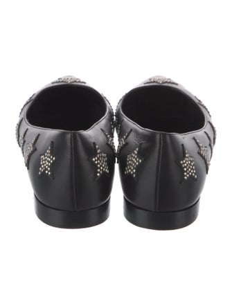 Saint Laurent Leather Printed Flats