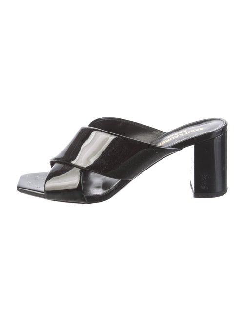 Saint Laurent Patent Leather Slides