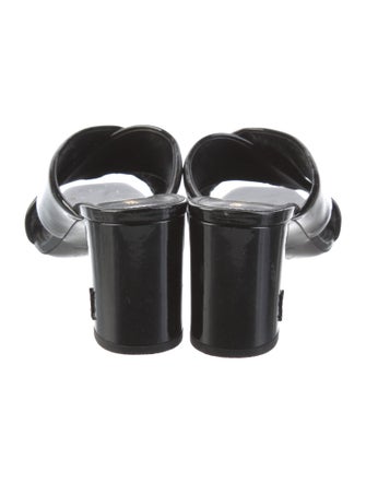 Saint Laurent Patent Leather Slides