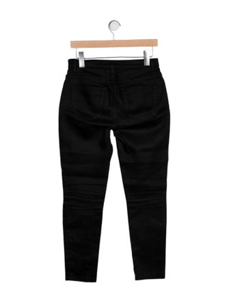Saint Laurent Mid-Rise Skinny Leg Jeans