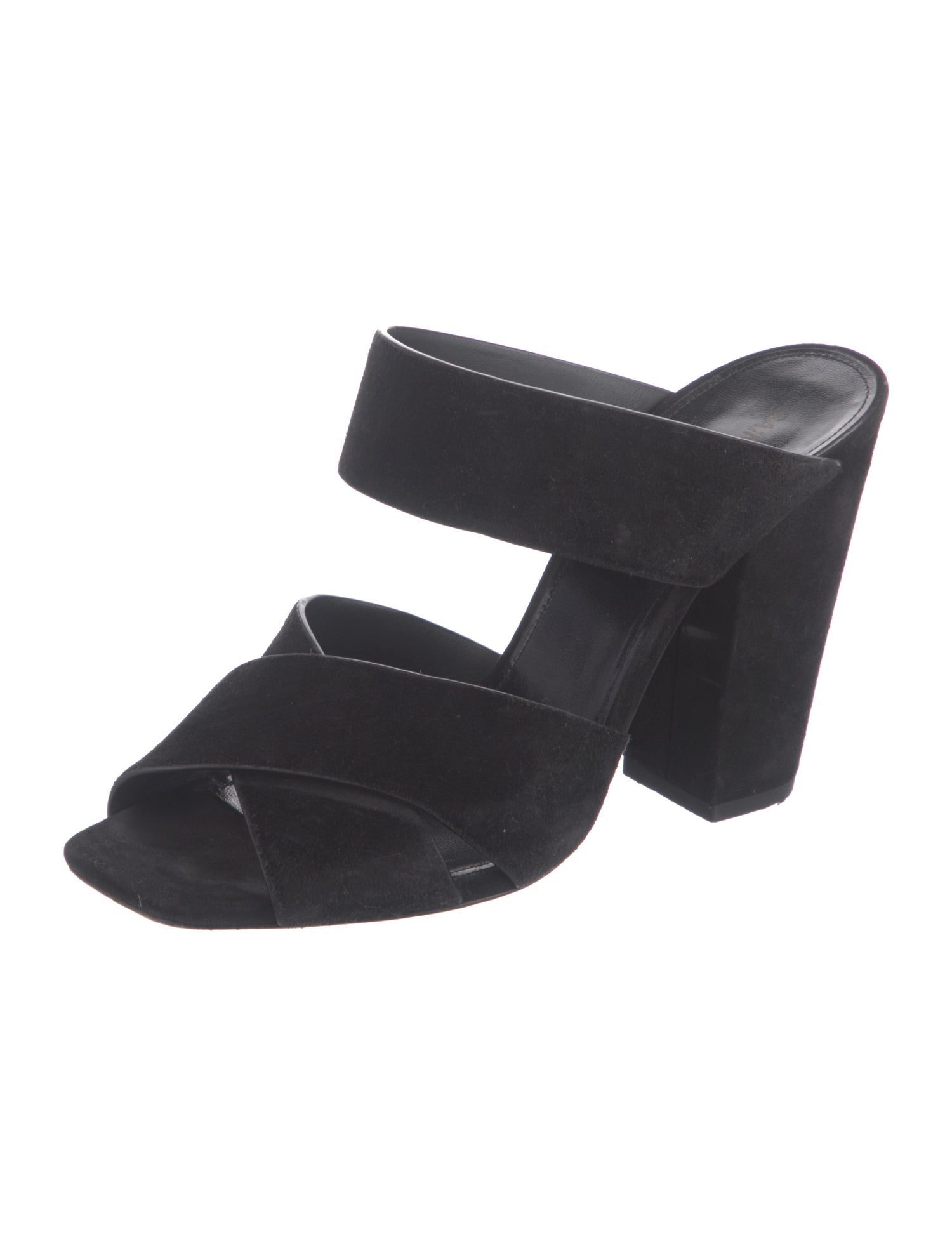 Saint Laurent Suede Slides