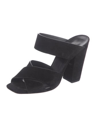 Saint Laurent Suede Slides