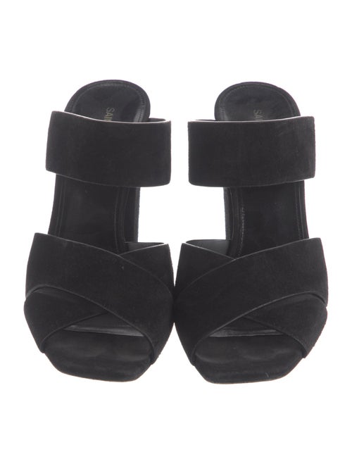 Saint Laurent Suede Slides