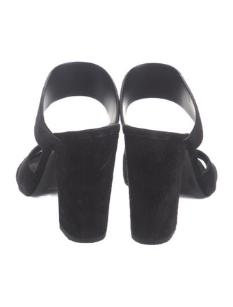 Saint Laurent Suede Slides