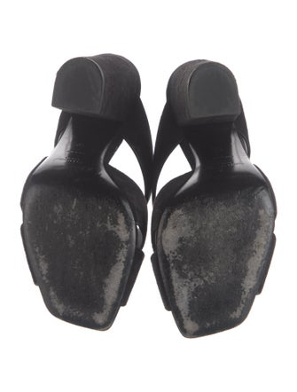 Saint Laurent Suede Slides