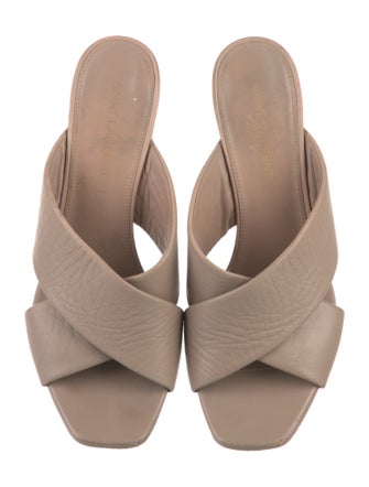 Saint Laurent Leather Slides