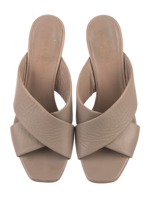 Saint Laurent Leather Slides