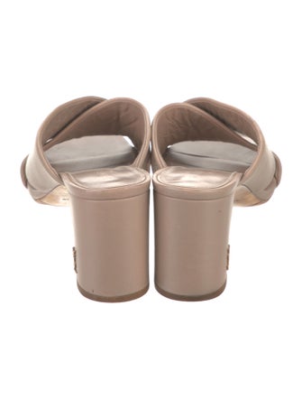 Saint Laurent Leather Slides