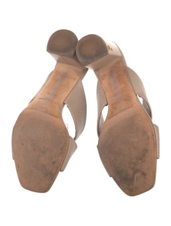 Saint Laurent Leather Slides