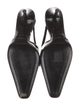 Saint Laurent Patent Leather Crystal Embellishments Slingback Pumps