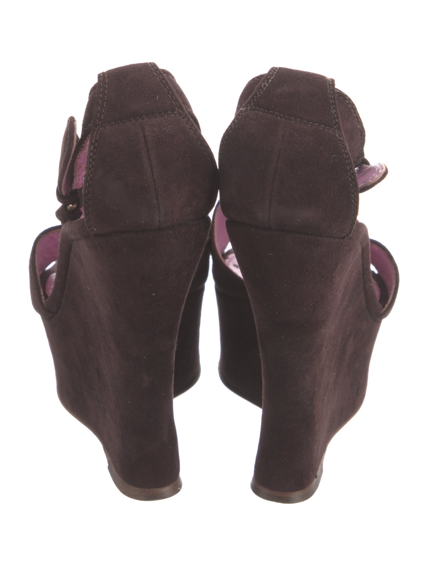 Saint Laurent Suede Slingback Sandals