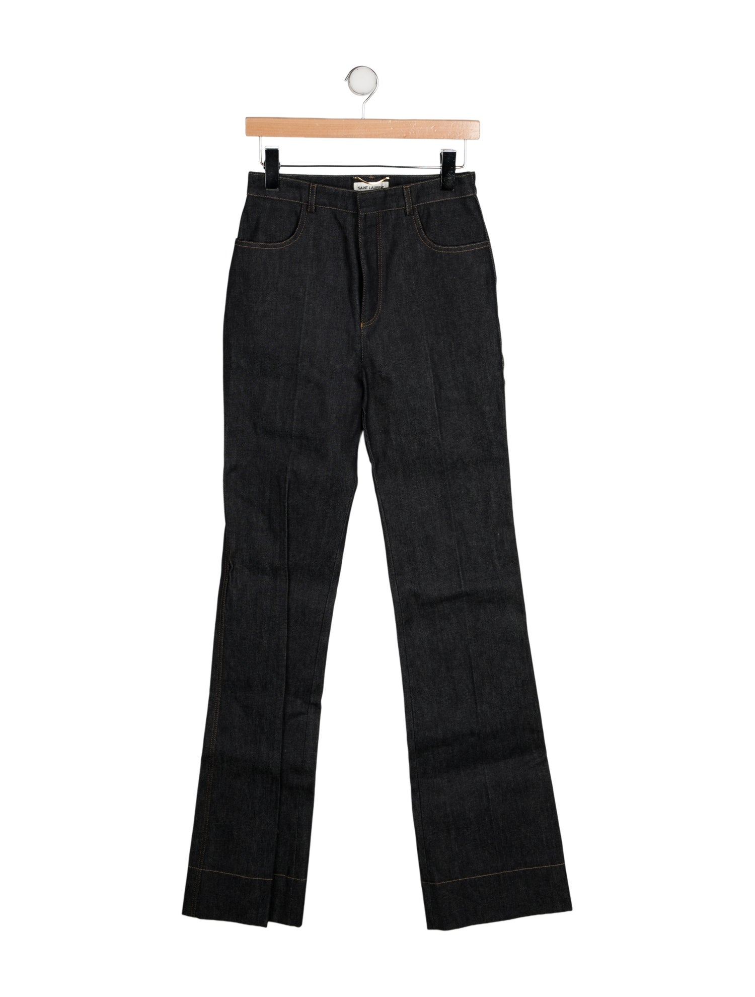 Saint Laurent High-Rise Wide Leg Jeans