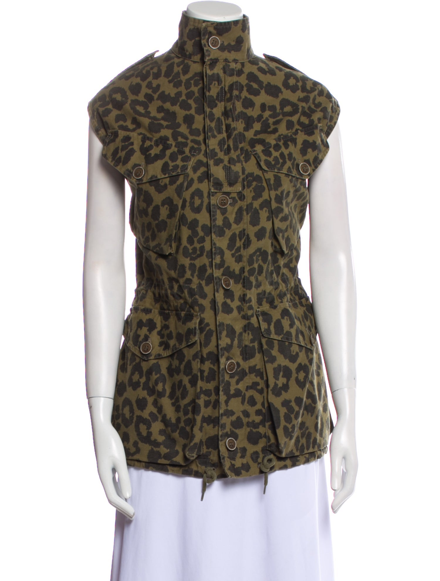 Saint Laurent Animal Print Vest