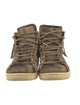 Saint Laurent Suede Camouflage Print Sneakers