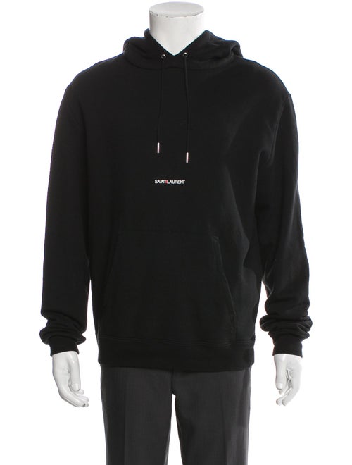 Saint Laurent Graphic Print Crew Neck Hoodie
