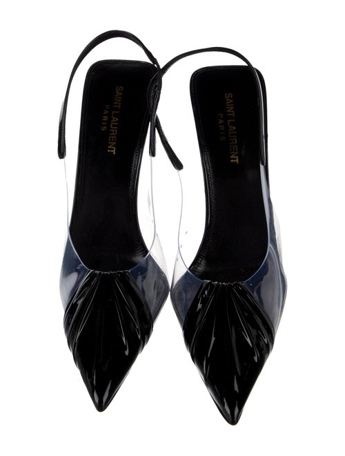 Saint Laurent PVC Slingback Pumps