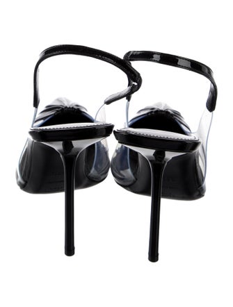 Saint Laurent PVC Slingback Pumps