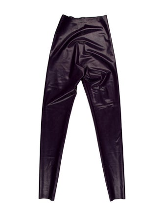 Saint Laurent Latex Skinny Leg Pants