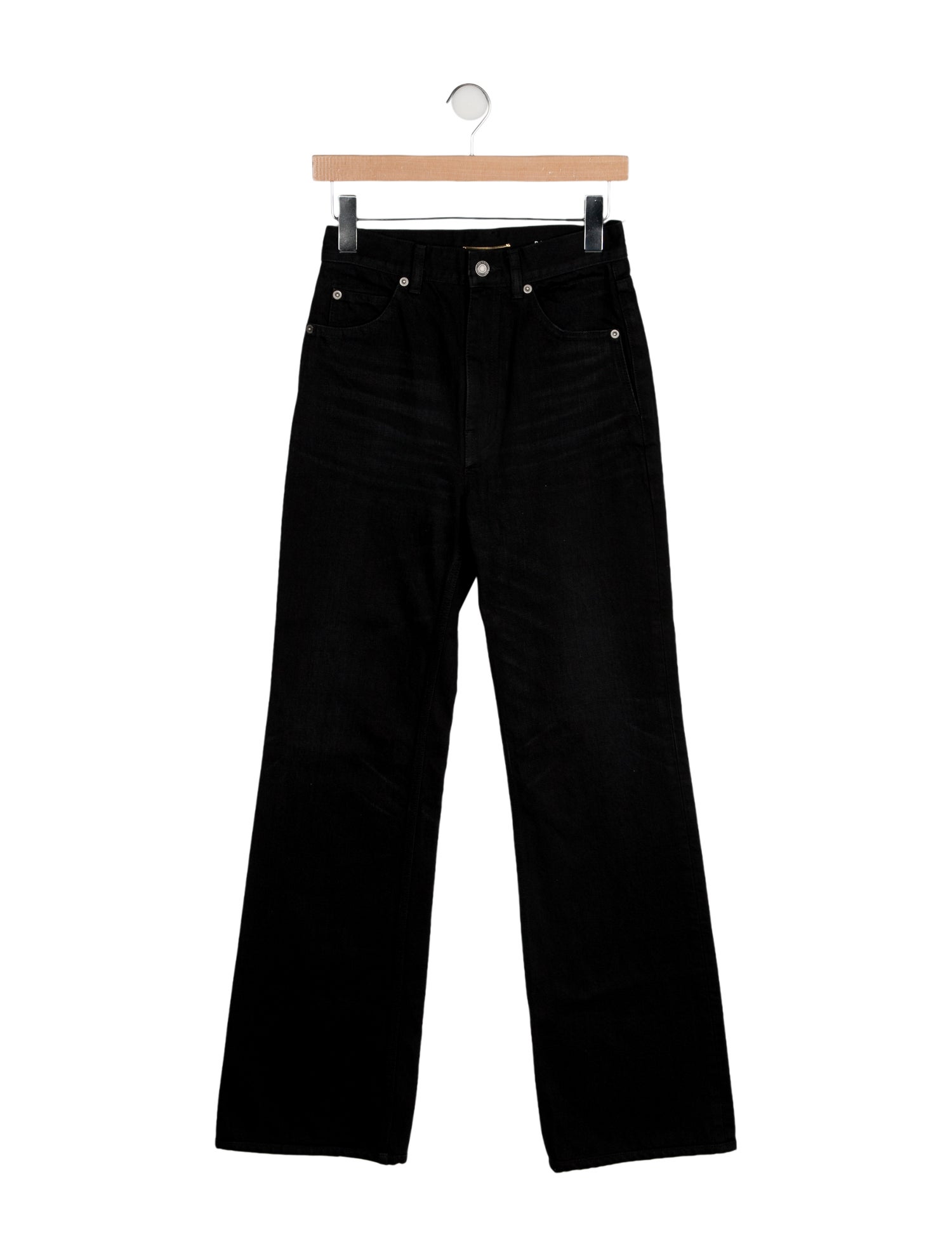 Saint Laurent High-Rise Wide Leg Jeans