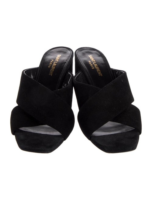 Saint Laurent Suede Slides