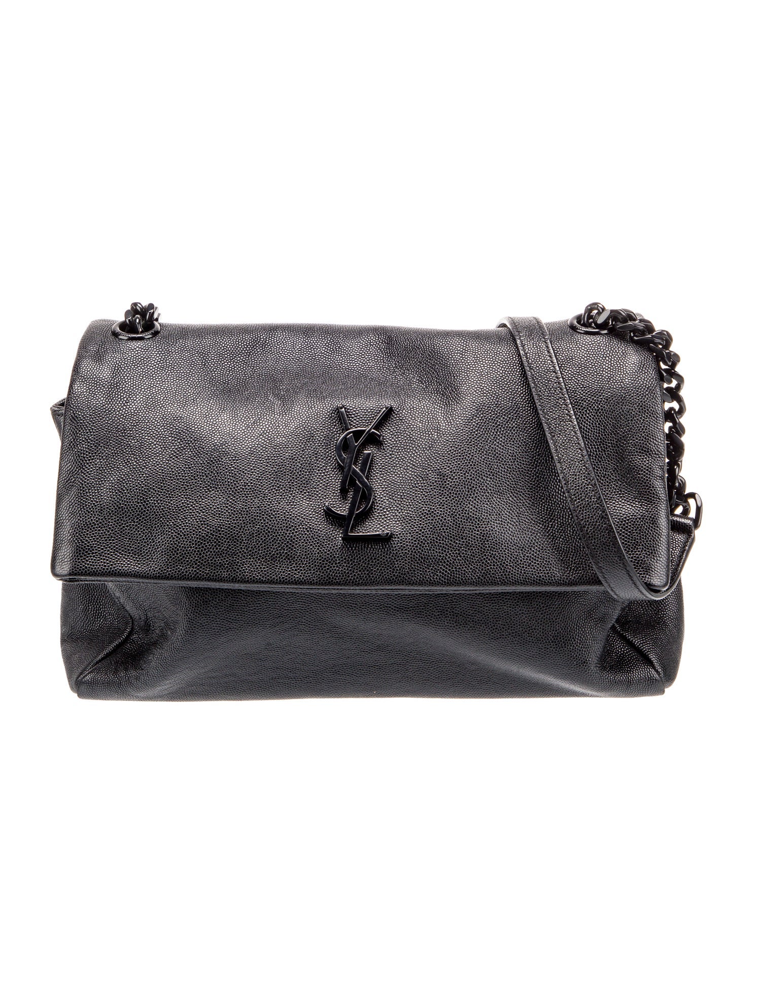 Saint Laurent Black Calf Leather Bos Taurus Shoulder Bag main image 0