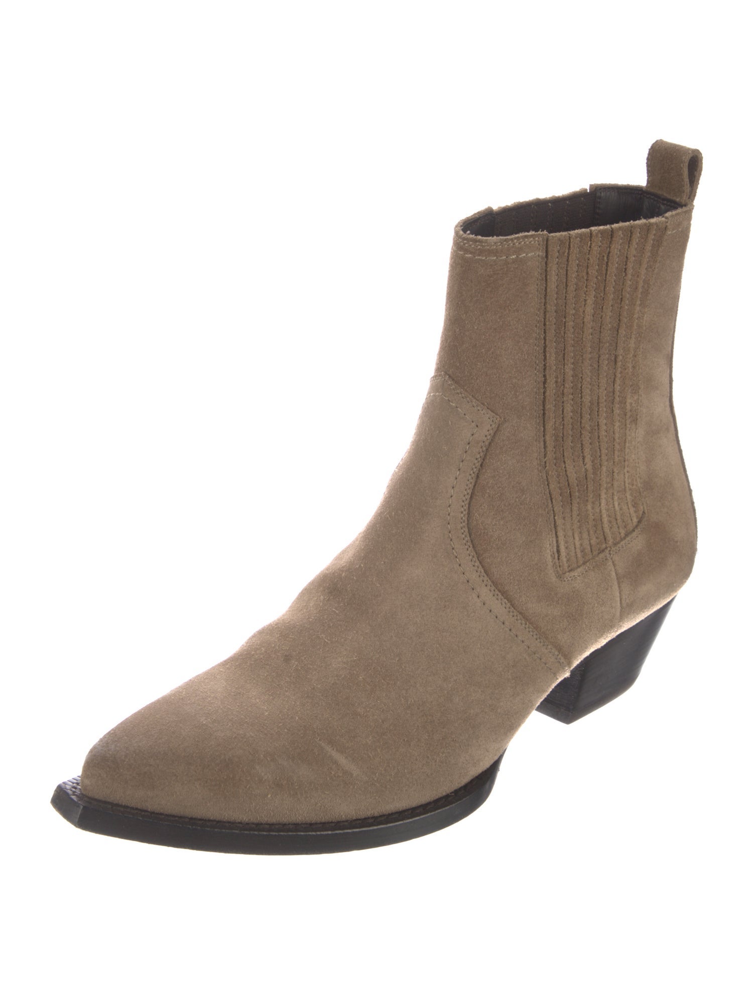 Saint Laurent Suede Western Boots