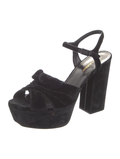 Saint Laurent Velvet Sandals