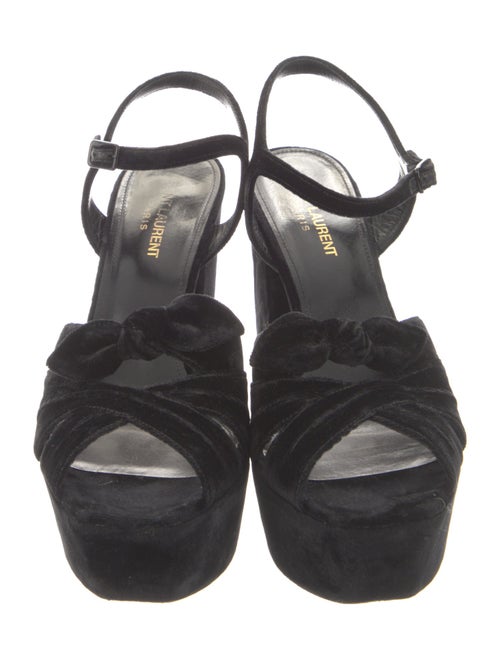 Saint Laurent Velvet Sandals