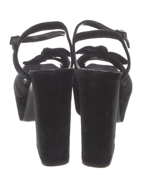 Saint Laurent Velvet Sandals
