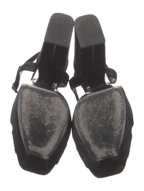 Saint Laurent Velvet Sandals