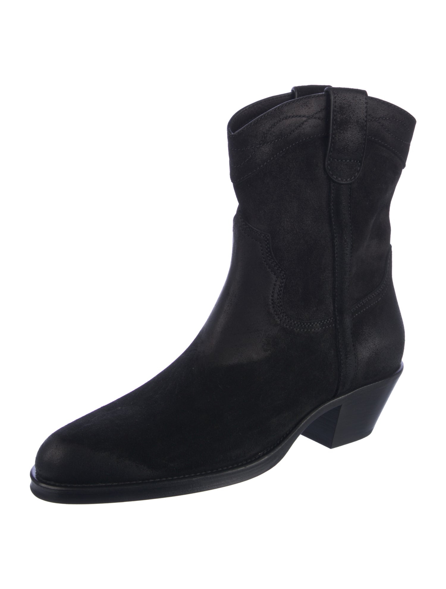 Saint Laurent Suede Western Boots