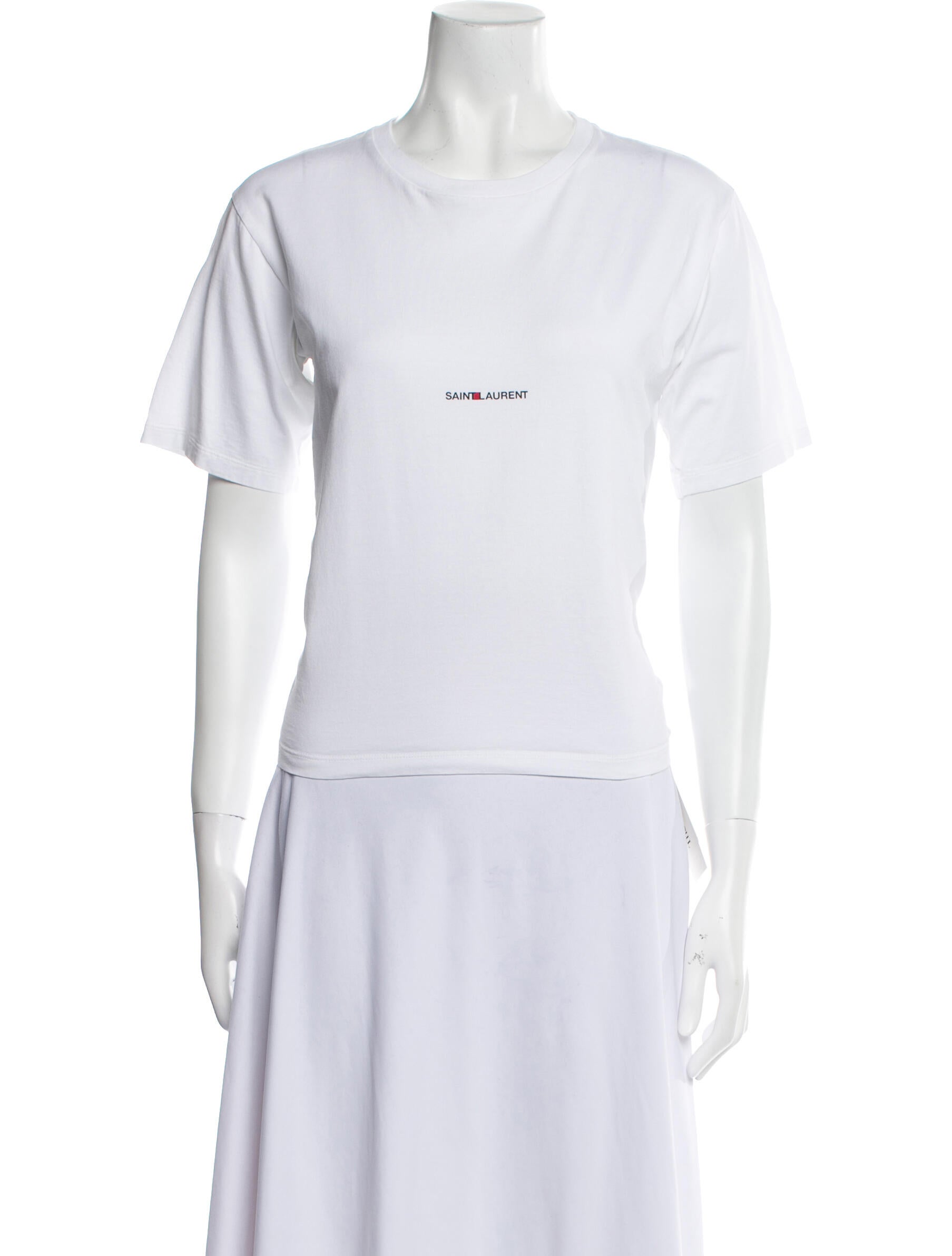 Saint Laurent Crew Neck Short Sleeve T-Shirt