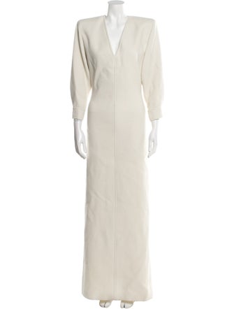 Saint Laurent Wool Long Dress