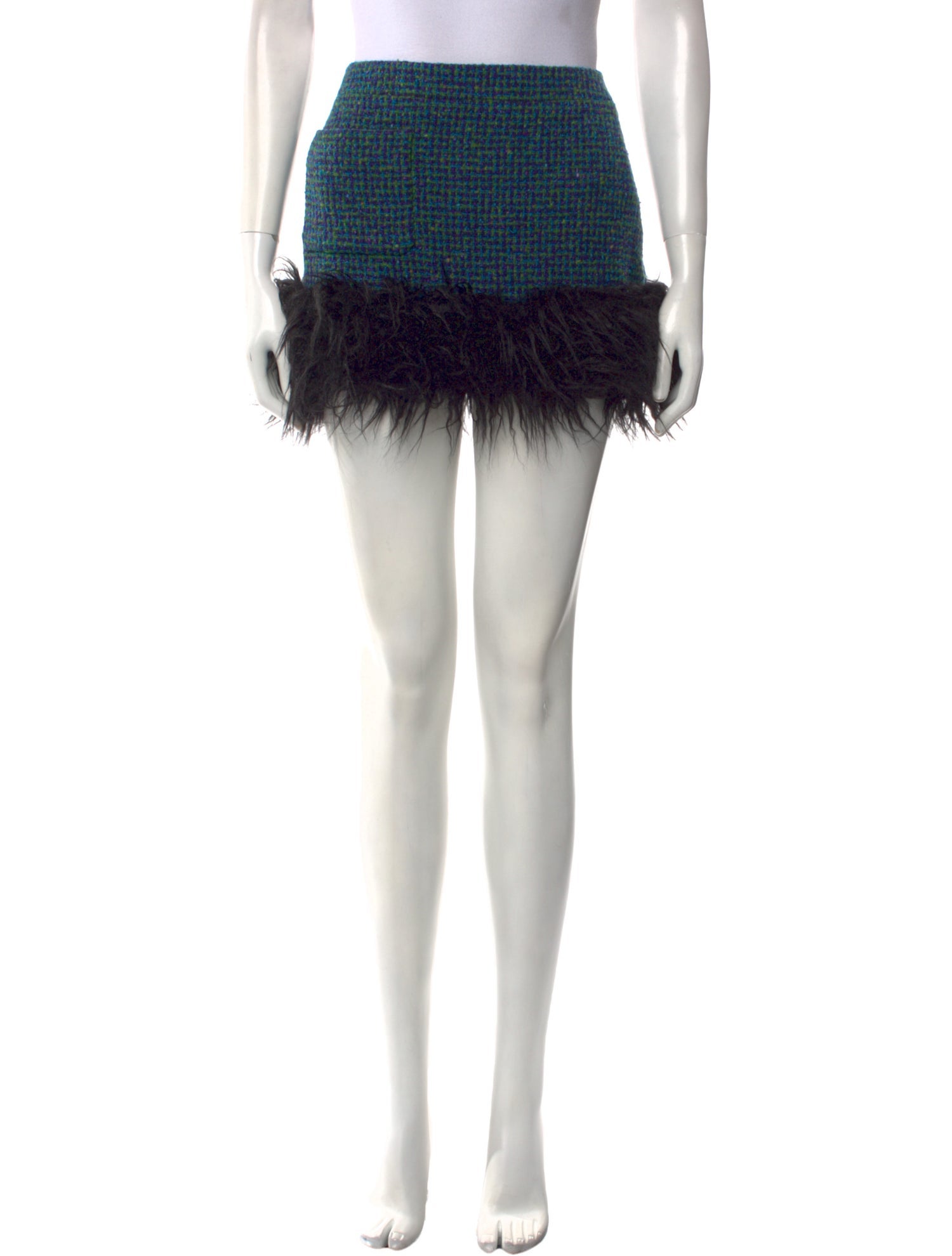 Saint Laurent Wool Mini Skirt