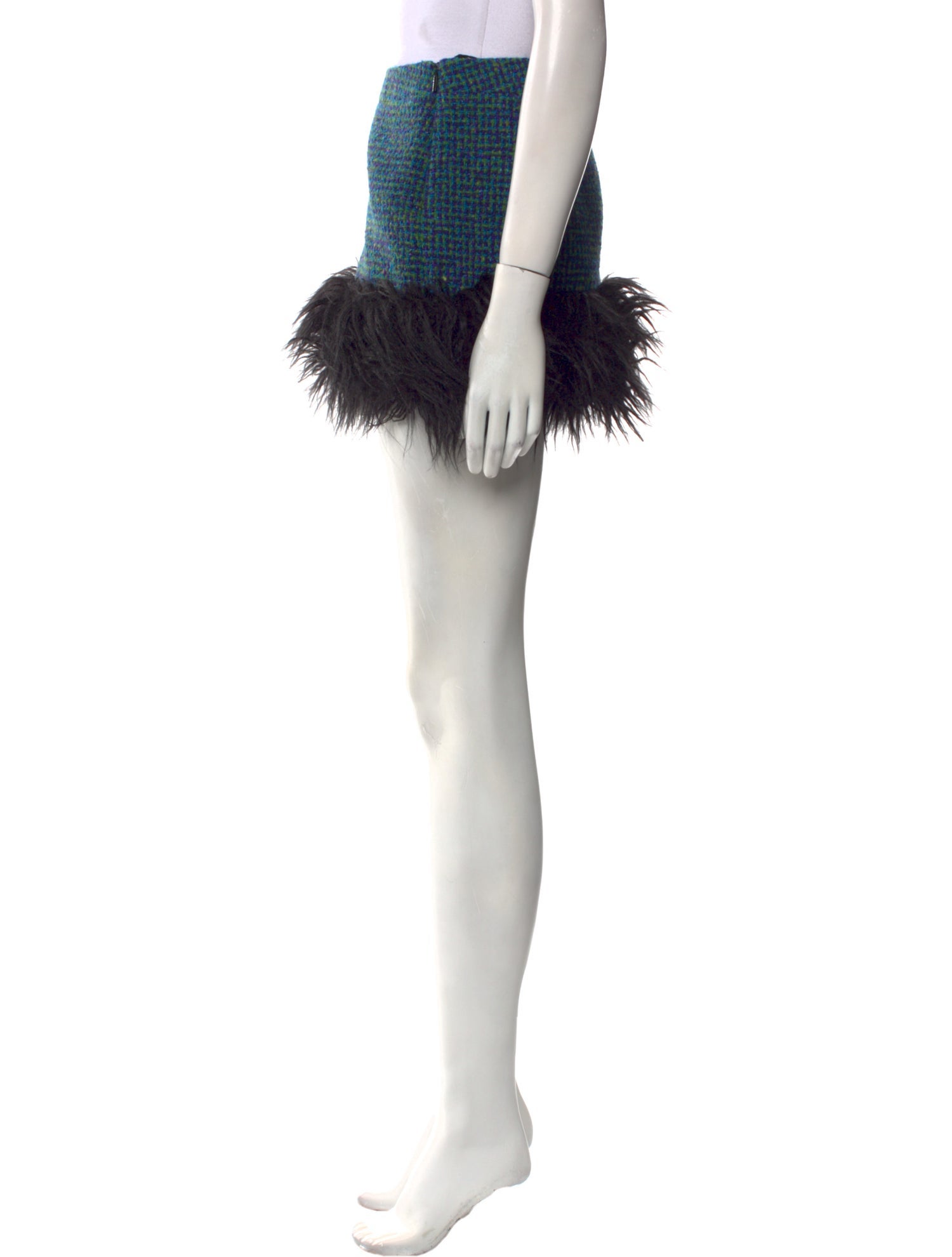 Saint Laurent Wool Mini Skirt