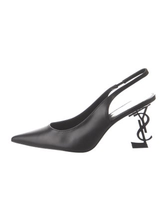 Saint Laurent Leather Slingback Pumps