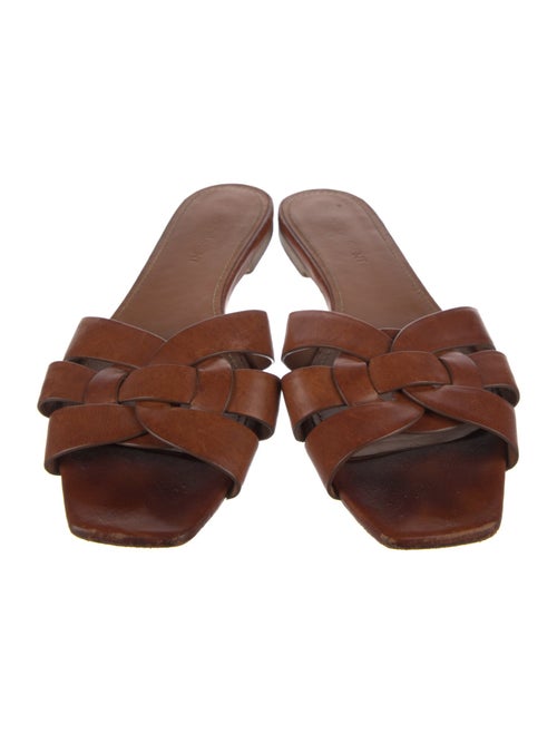Saint Laurent Leather Slides