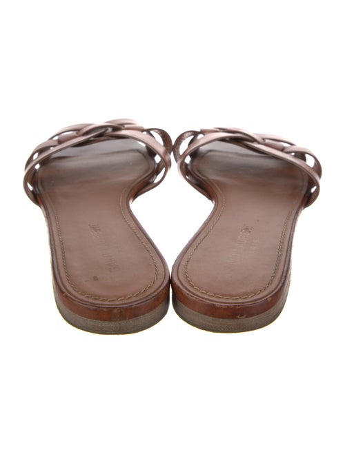 Saint Laurent Leather Slides