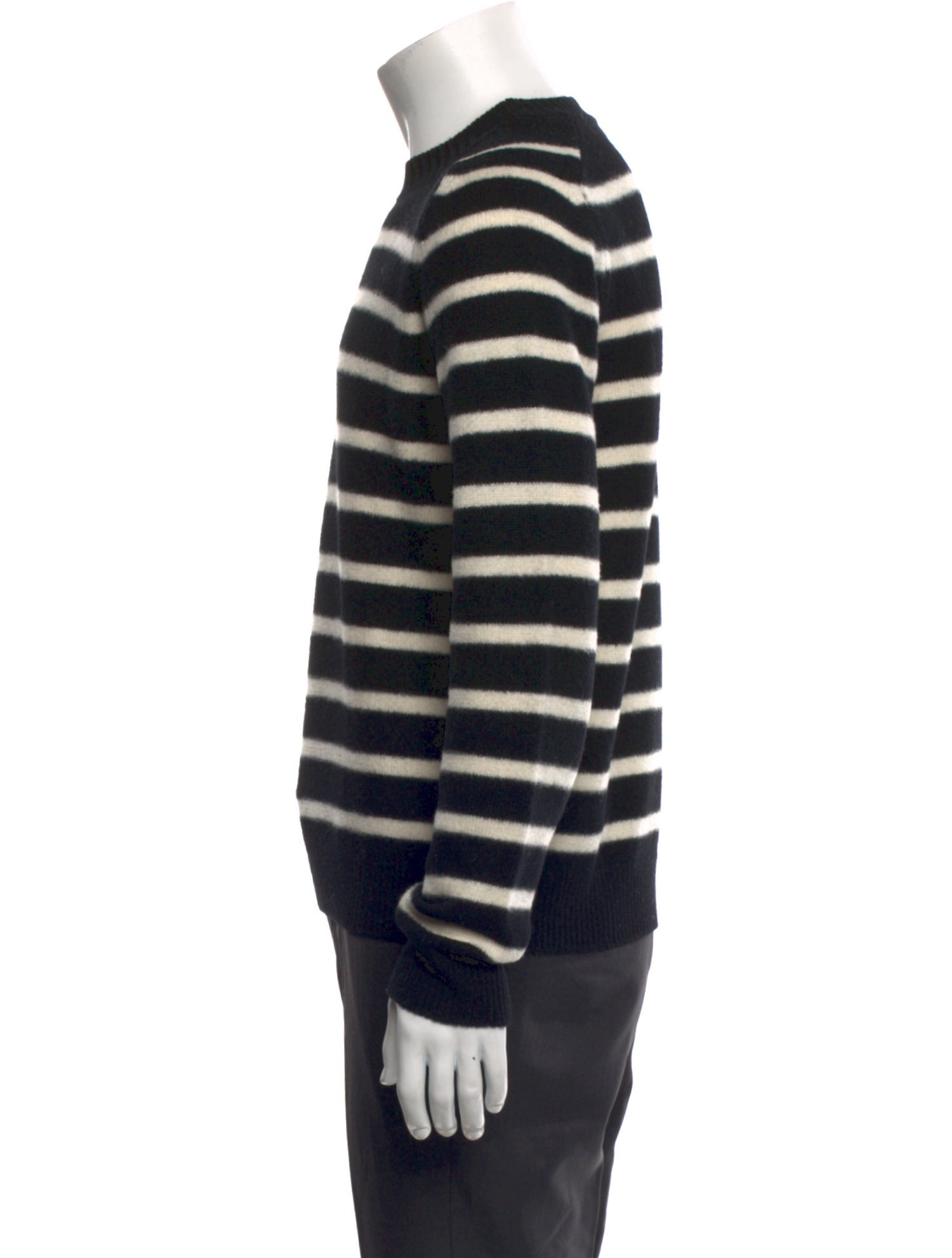 Saint Laurent Virgin Wool Striped Pullover