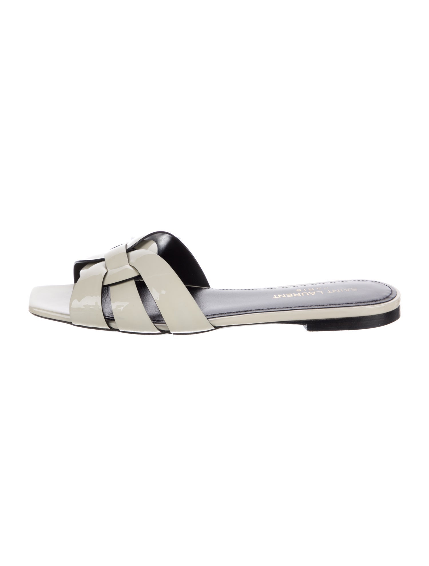 Saint Laurent Patent Leather Slides