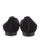 Saint Laurent Velvet Embroidered Accent Flats