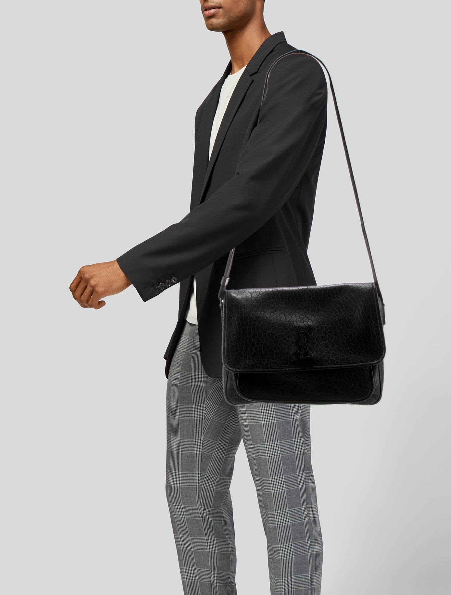 Saint Laurent Lambskin Messenger Bag