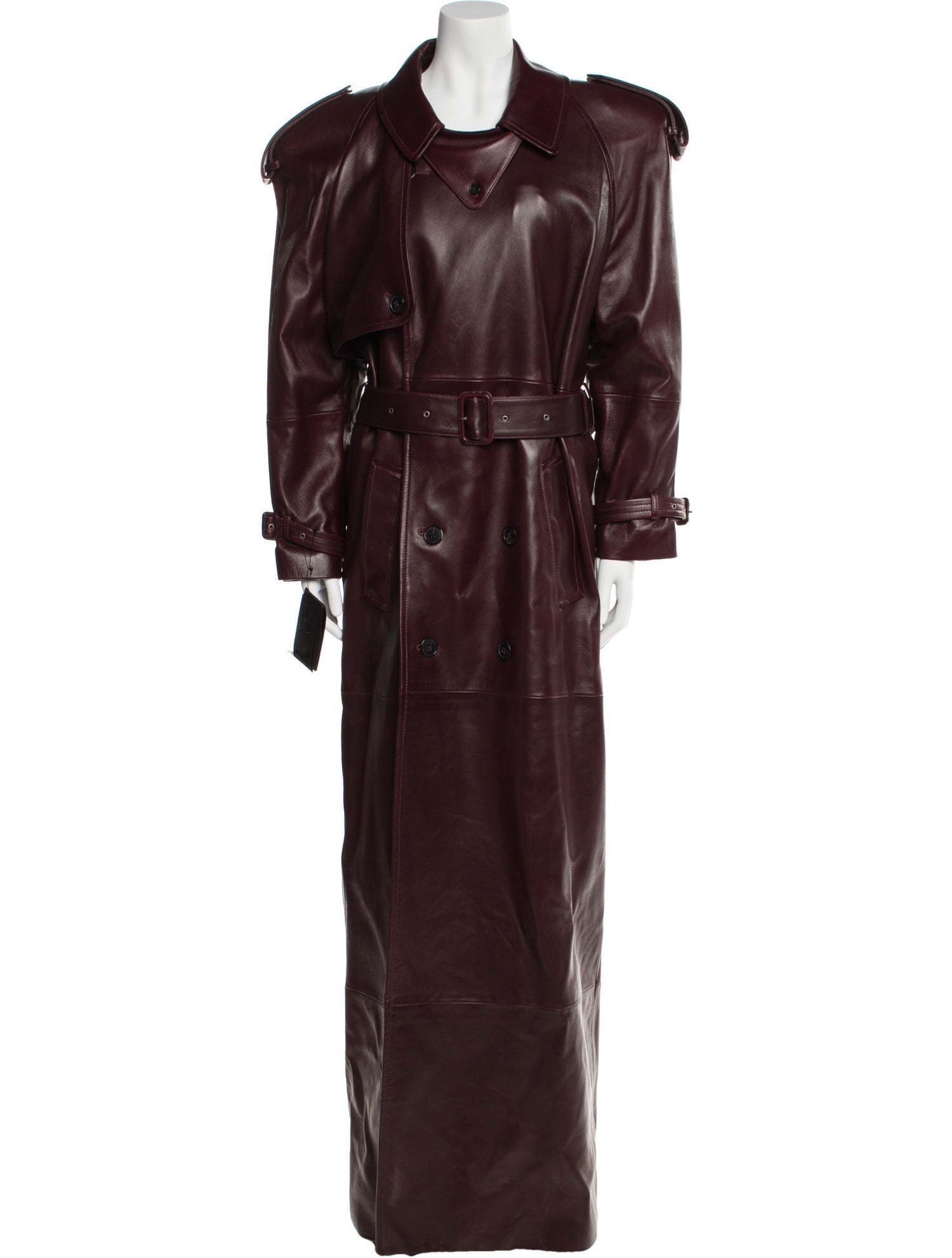 Saint Laurent 2022 Leather Trench Coat