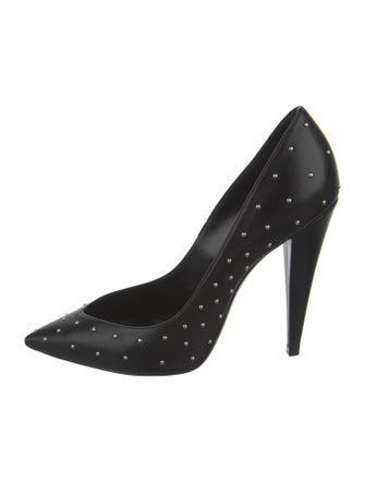 Saint Laurent Leather Studded Accents Pumps
