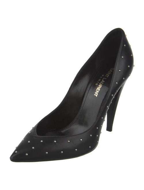Saint Laurent Leather Studded Accents Pumps