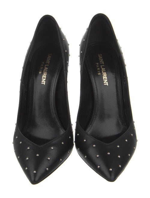Saint Laurent Leather Studded Accents Pumps