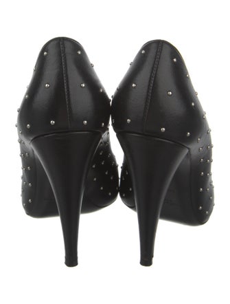 Saint Laurent Leather Studded Accents Pumps